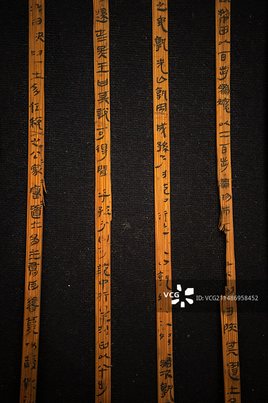 中国国家博物馆汉简孙子兵法复制品图片素材