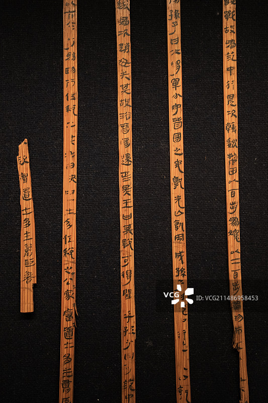 中国国家博物馆汉简孙子兵法复制品图片素材