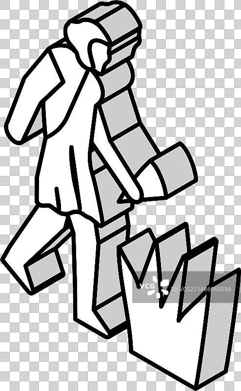 农业革命人类进化2.5D图片素材