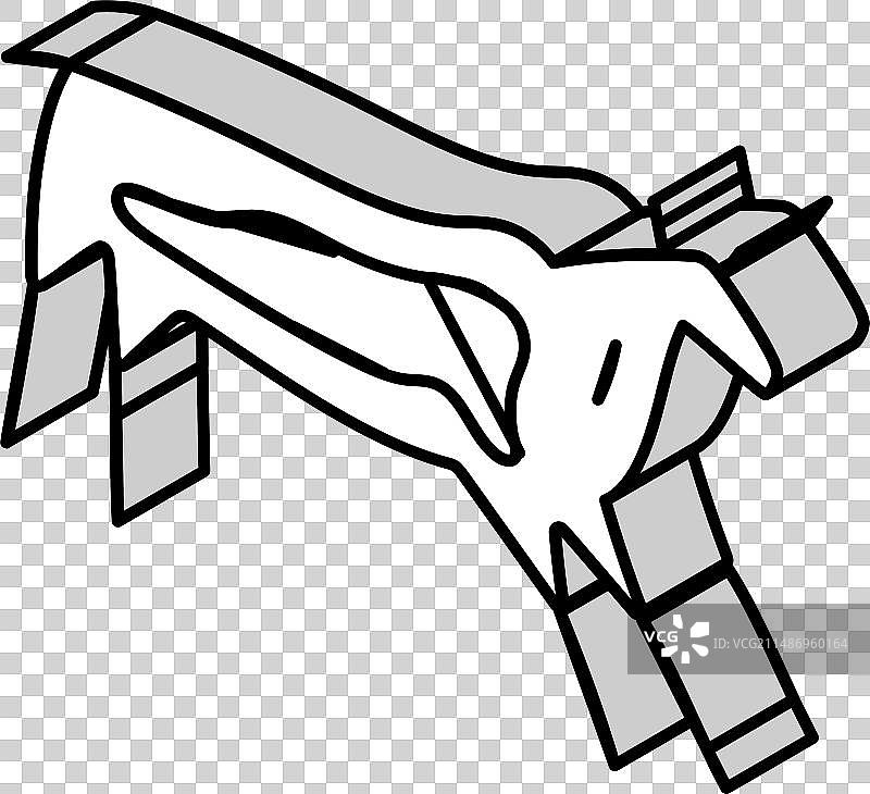 洞穴壁画人类进化2.5D图标图片素材