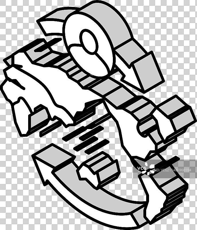 非洲人类进化2.5D图标图片素材