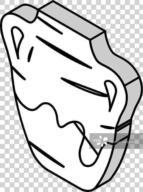 陶器人类进化2.5D图标图片素材