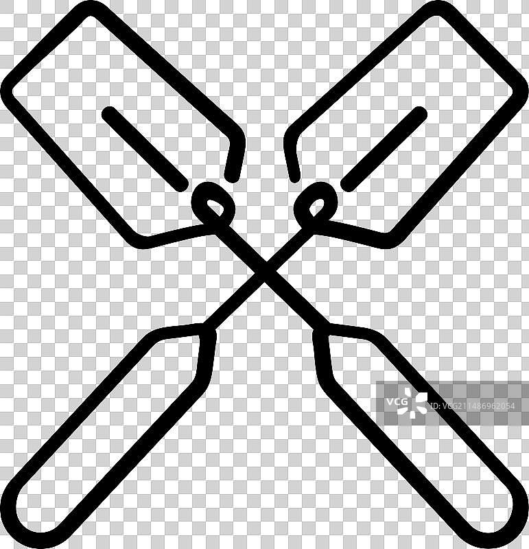 球拍线条风格图标设计图片素材