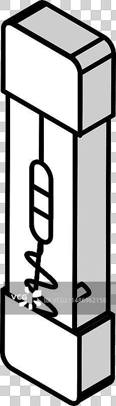 保险丝电子元件2.5D图标图片素材