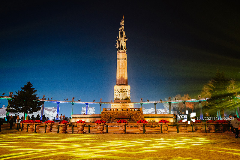 哈尔滨防洪纪念塔图片素材