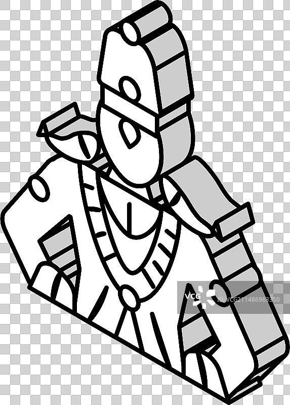 印度维托巴神2.5D图标图片素材