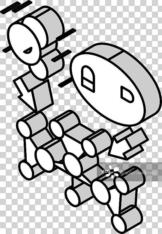 合成代谢生化2.5D图标图片素材