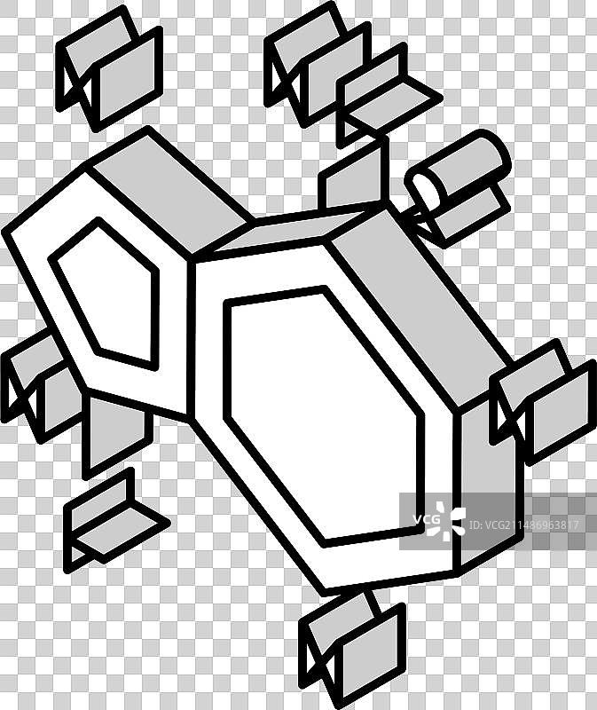 核酸碱基生化等距图标图片素材