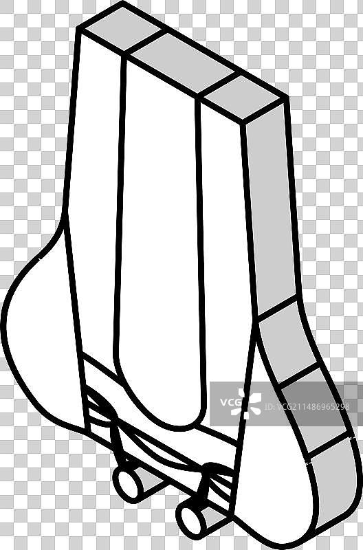 鼻中隔穿孔时尚美容2.5D图标图片素材