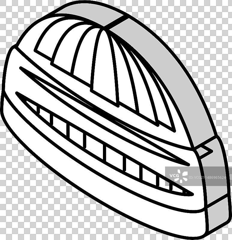 穆斯林祈祷帽库菲2.5D图标图片素材