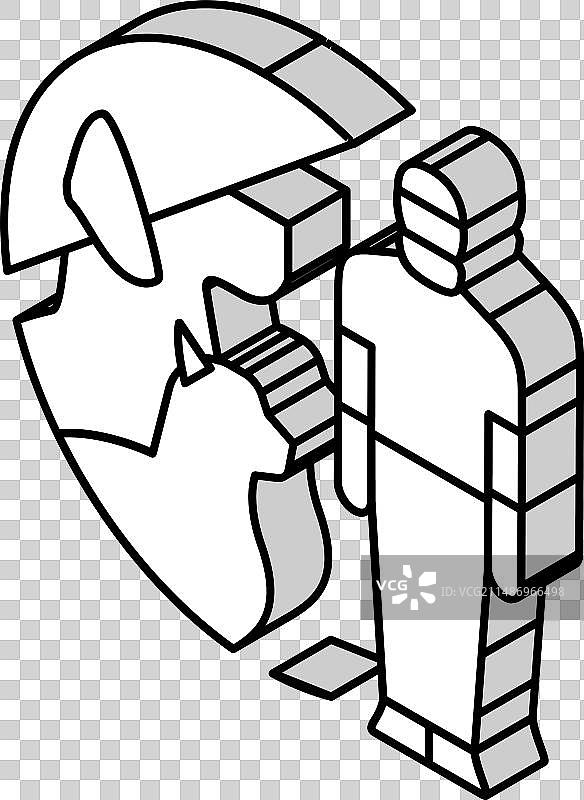 动物医院技术员2.5D图标图片素材