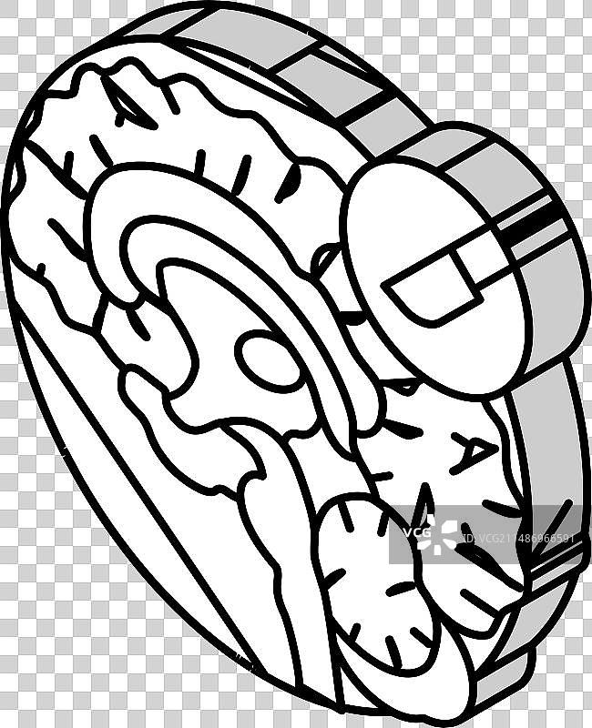 神经外科健康2.5D图标图片素材