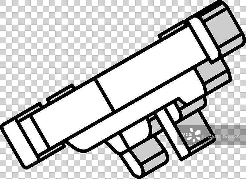 火箭筒武器战争2.5D图标图片素材