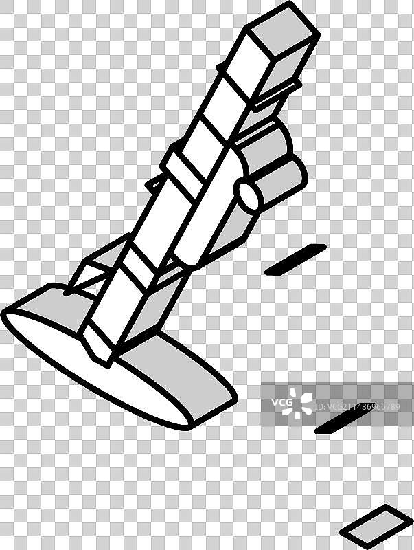 迫击炮军事2.5D图标图片素材