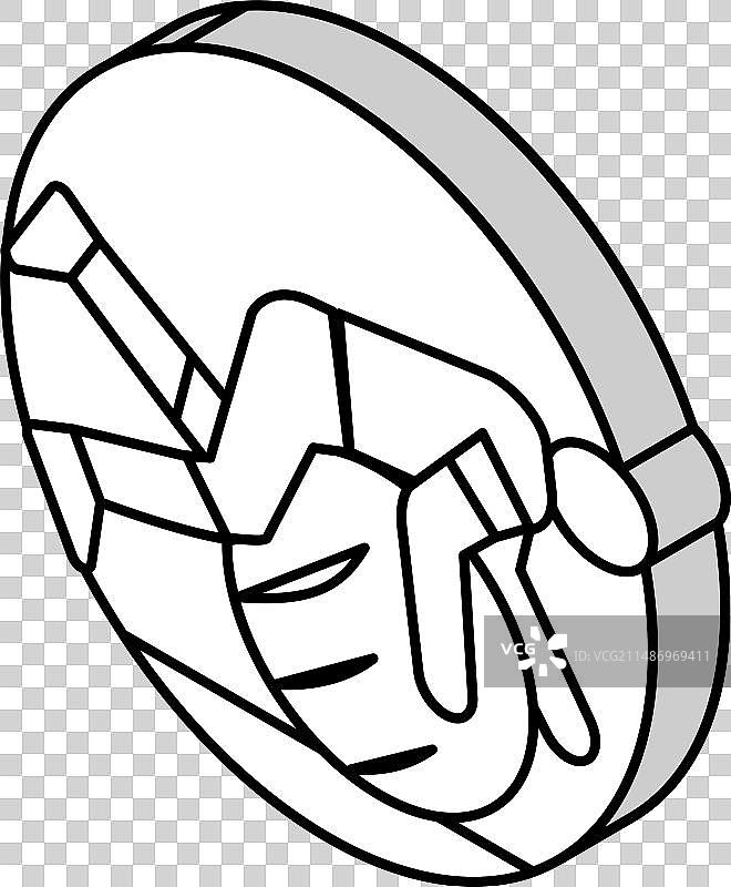 职业治疗师感官饮食等距图标图片素材