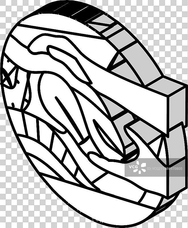 盆腔检查妇科医生2.5D图标图片素材