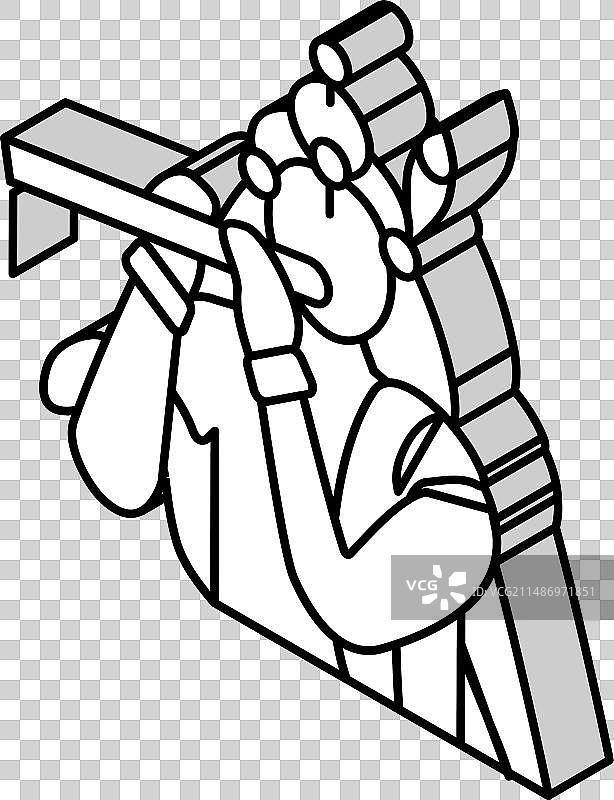 印度奎师那神2.5D图标图片素材