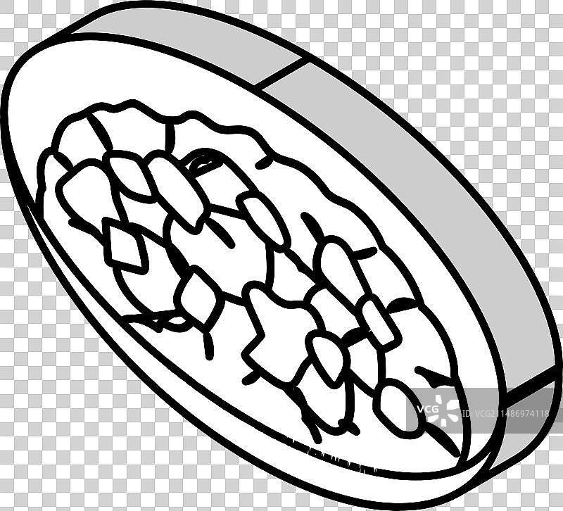 萨克舒卡土耳其美食2.5D图标图片素材