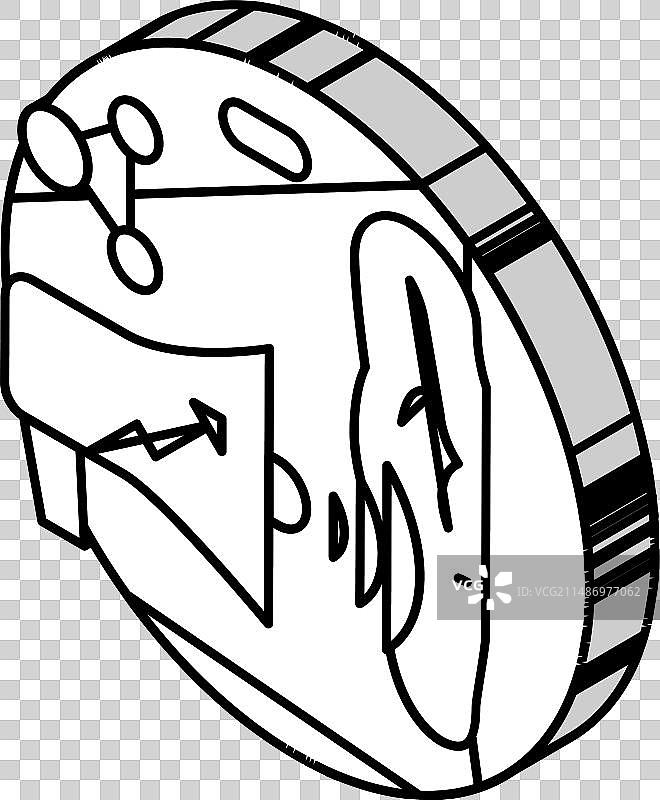 社交媒体监听等距图标图片素材