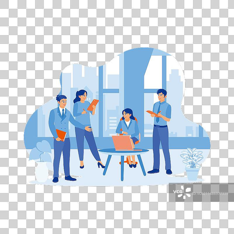 商务人士会议场景图片素材
