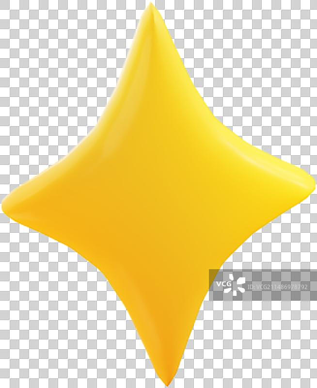 星星 装饰元素 免抠素材PNG 卡通3d三维图片素材