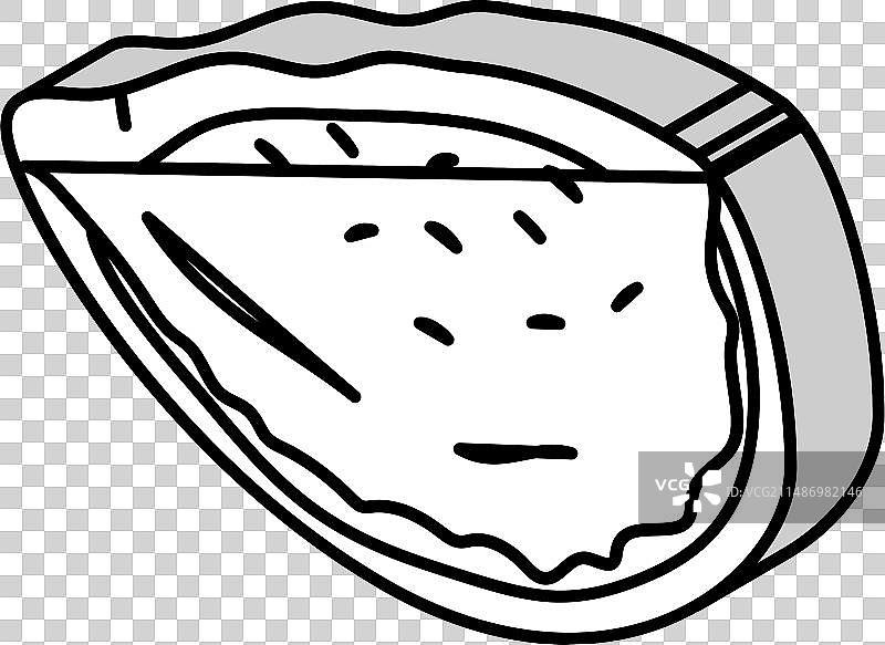 意大利卡尔佐内披萨2.5D图标图片素材