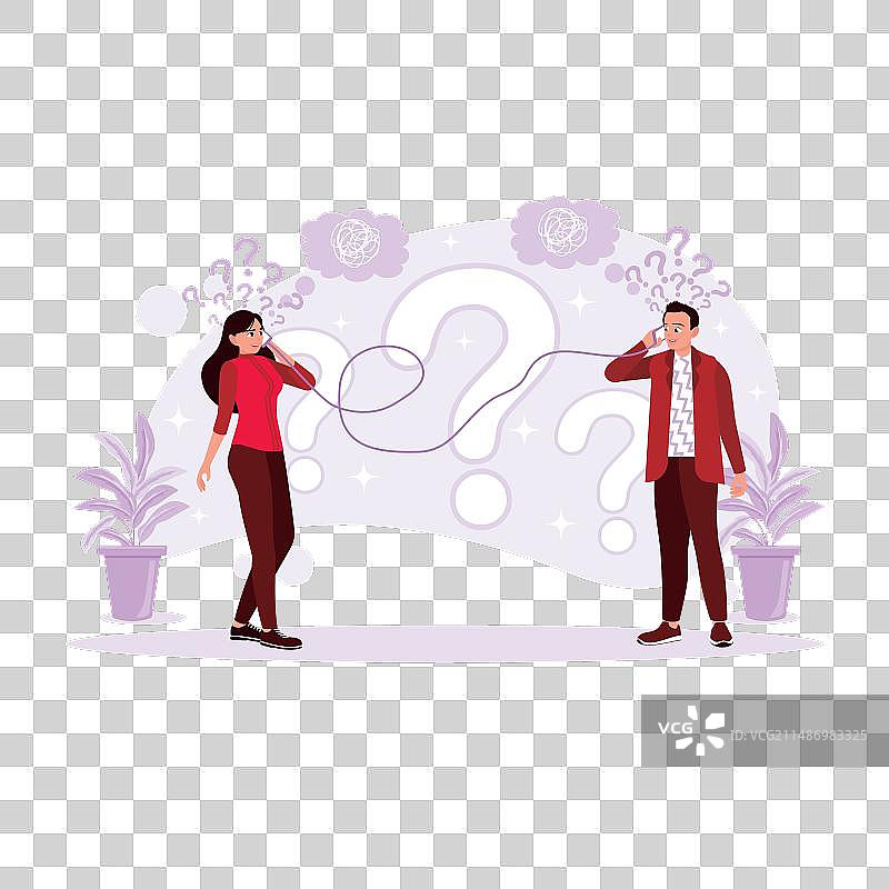 男女沟通困难图片素材