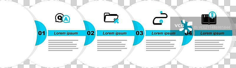 有趣的事实路线位置文件夹线条图标图片素材