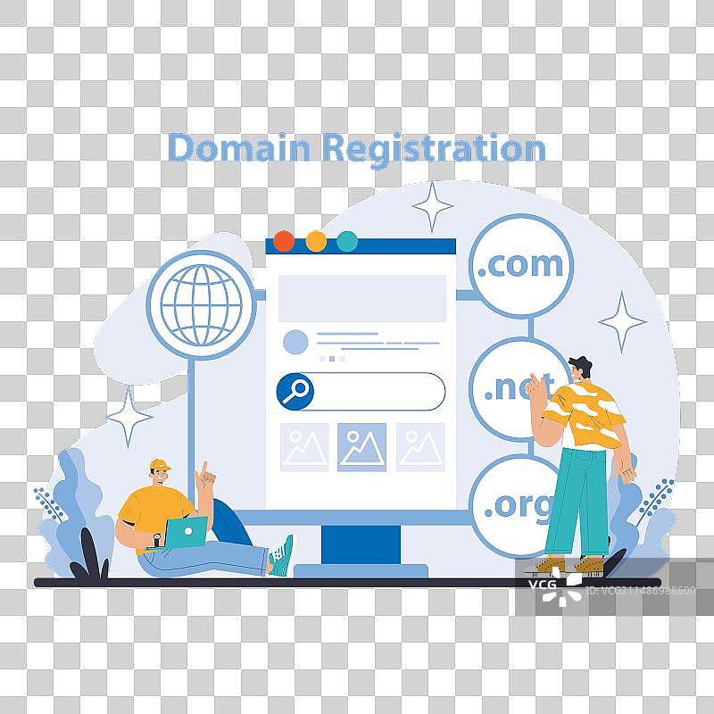 商业和营销概念扁平风格图片素材