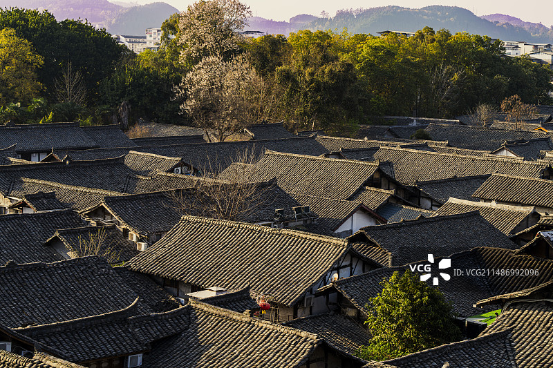 阆中古城风貌图片素材