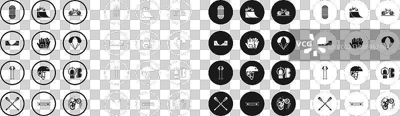 自行车手套滑板公园攀岩绳套装图片素材