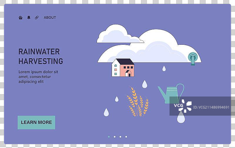 雨水收集网站可持续发展图片素材
