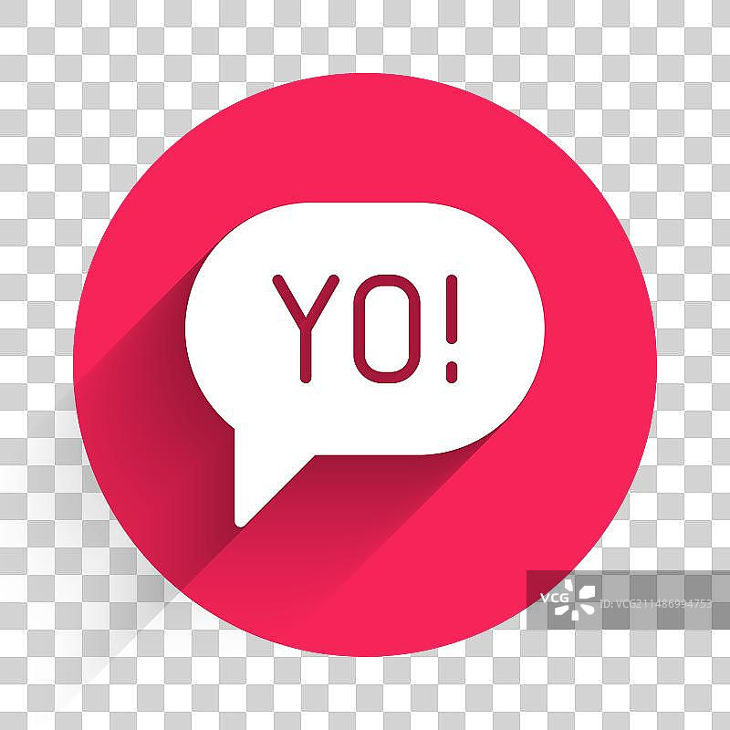 带有长阴影的白色俚语字母图标图片素材