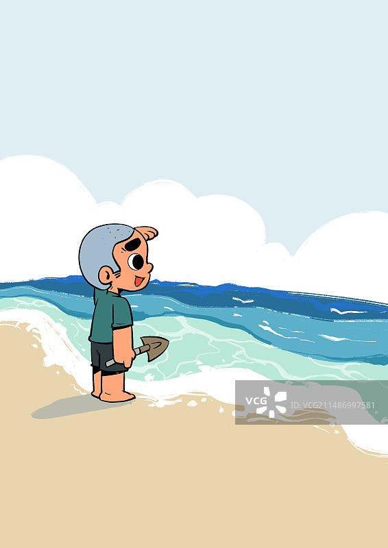 夏天的沙滩图片素材