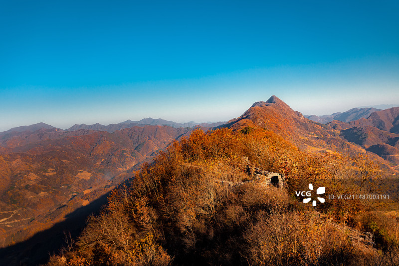 陕西海棠山上石头山寨图片素材