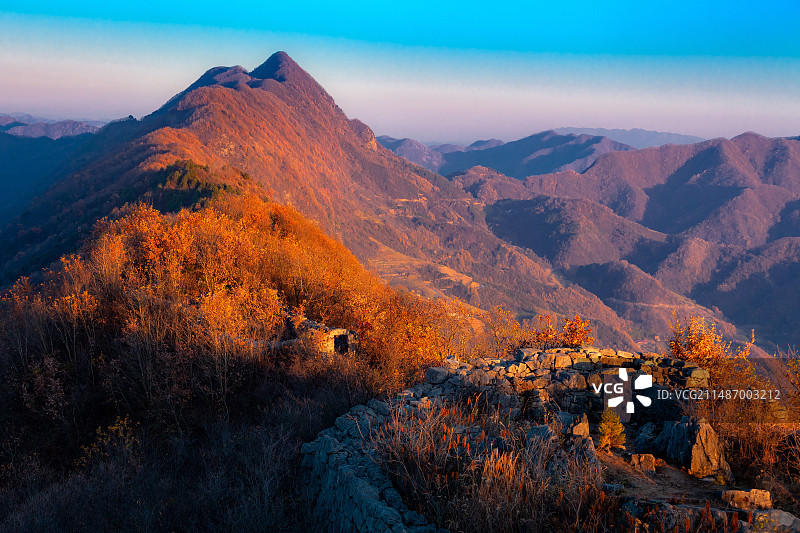 陕西海棠山上石头山寨图片素材