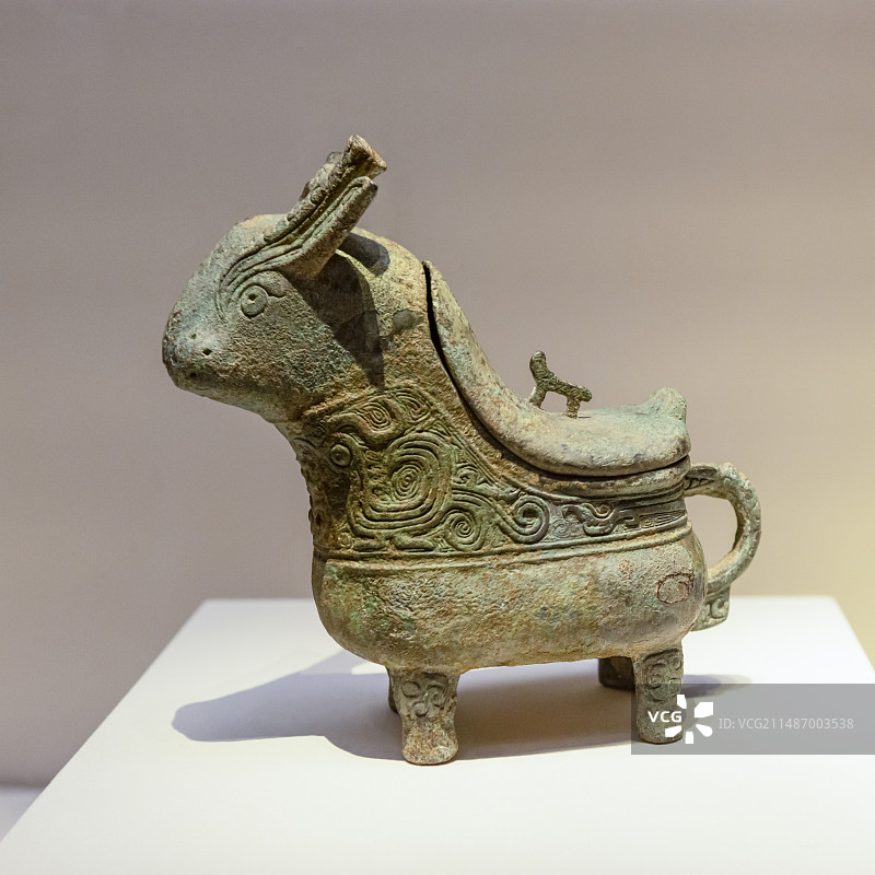 国博-古代中国-青铜觥-周康王时期-1954年江苏丹徒烟墩山出土图片素材