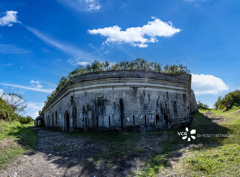 海参崴符拉迪沃斯托克俄罗斯岛波斯佩洛娃炮台堡垒要塞图片素材