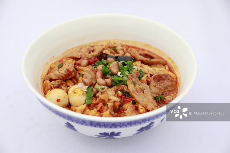 西安美食葫芦头泡馍图片素材