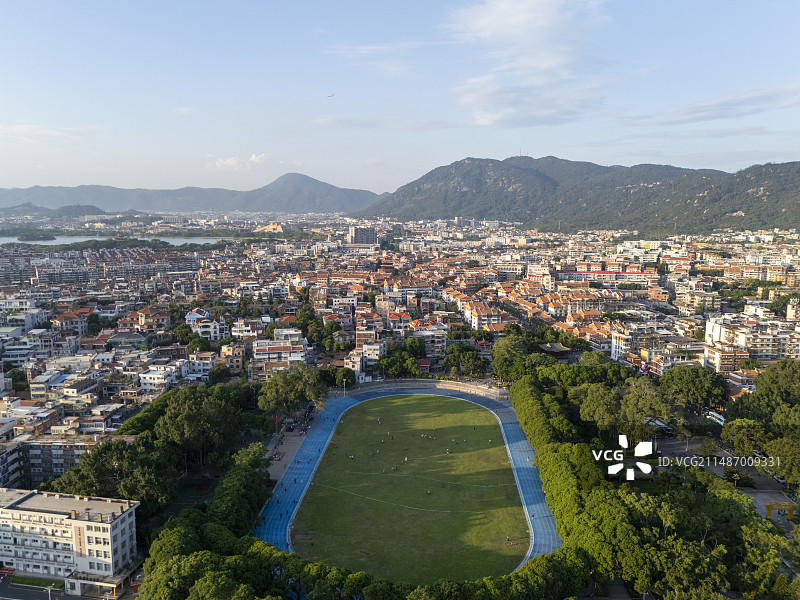 泉州朝天门的高角度视角图片素材