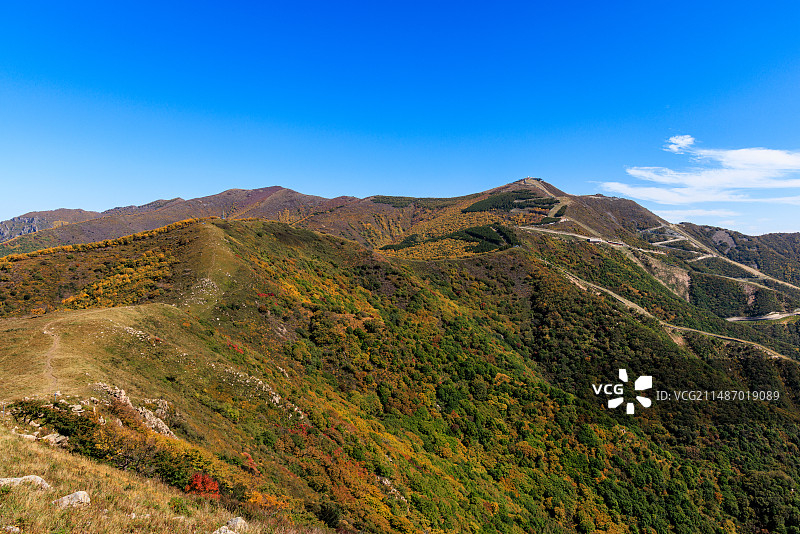 北京延庆海坨山秋色图片素材