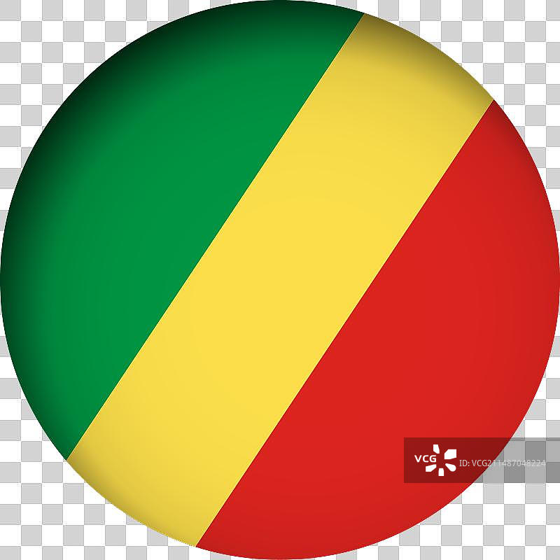圆形刚果共和国国旗图片素材