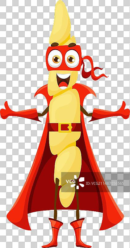 卡通双子意大利面食物超级英雄图片素材