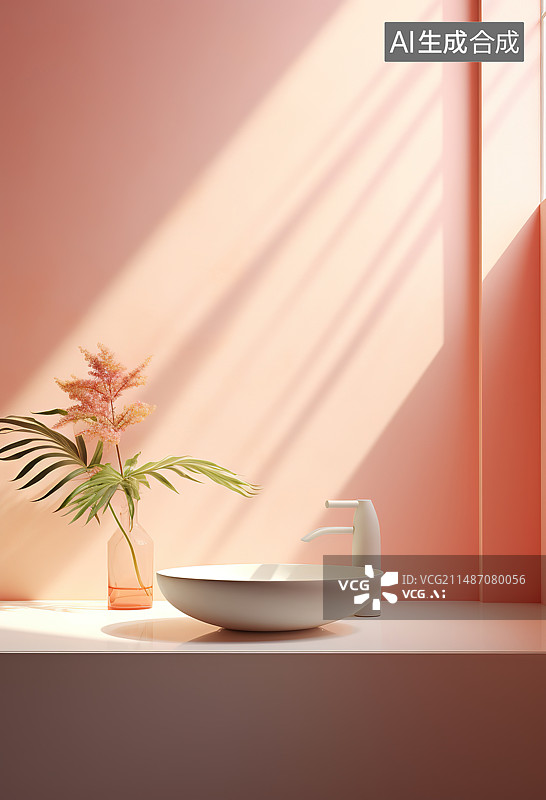 【AI数字艺术】家里桌子上的空杯子图片素材