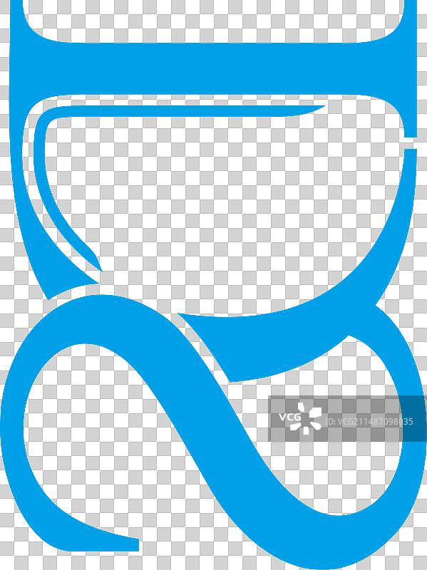 护目镜玻璃简约曲线标志图片素材