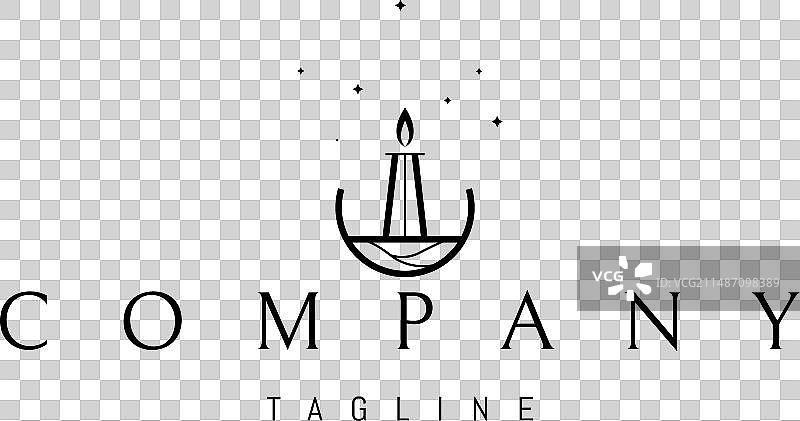 带有抽象图像的标志图片素材