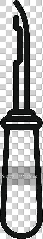 布艺缝纫钩线稿图标图片素材