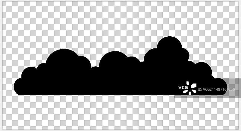 隔离的天气符号云图标剪贴画图片素材