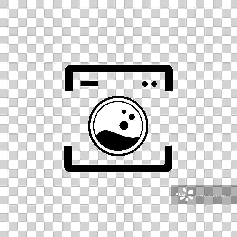 洗衣机圆形洗衣店Logo图片素材