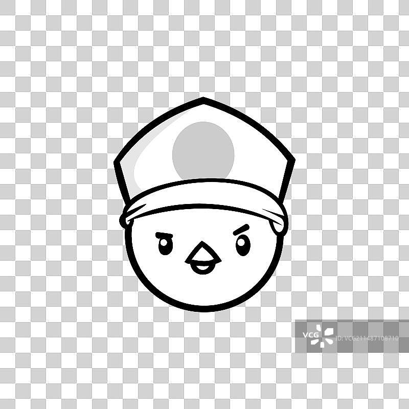 鸡肉标志卡通图标设计模板图片素材